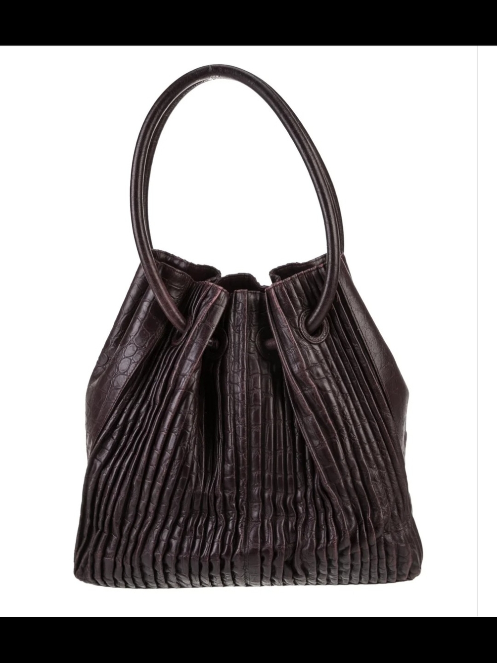 Giorgio Armani Burgundy Top Handle Bag